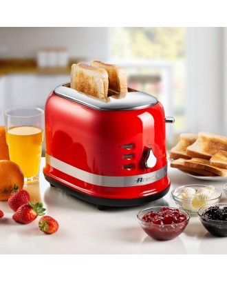 Toaster pentru 2 felii de paine, rosu, Moderna - ARIETE